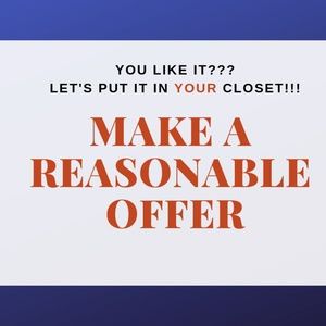 All Offers Considered.  Most Offers Accepted.